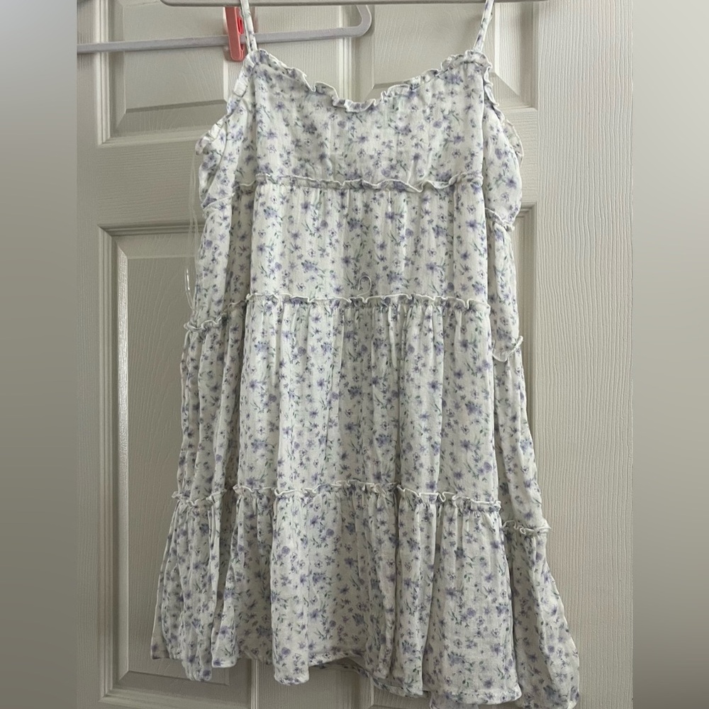 Full Tilt White Smocked Sundress Sleeveless Sweetheart Neckline